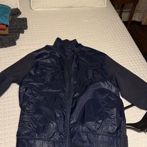 Men's Navy windbreaker sweatshirt/ Jacket